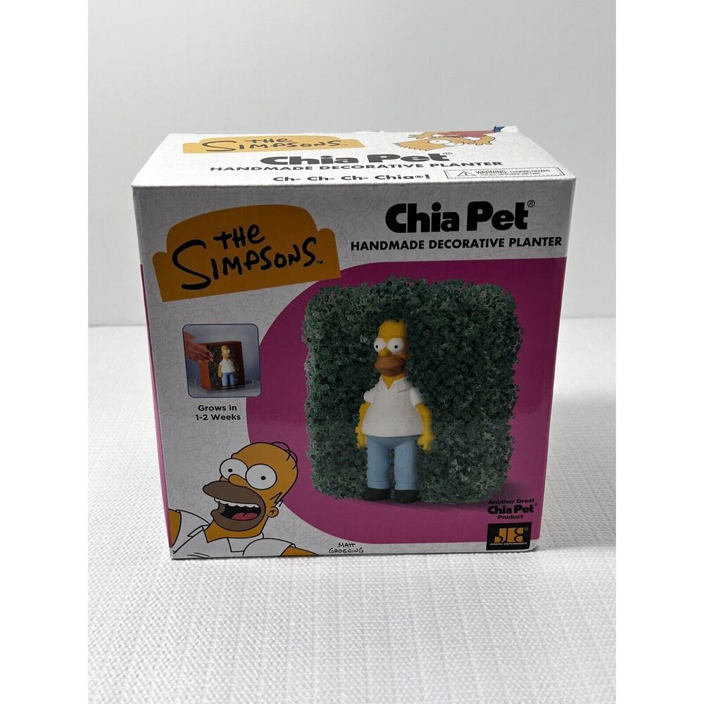 Chia Pet: The Simpsons- Homer Handmade‎ Decorative Terracotta Man Cave Planter